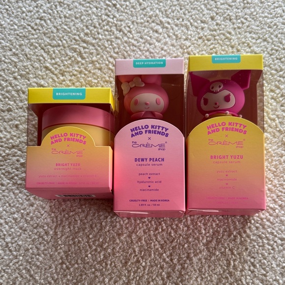 New Creme Shop x Hello Kitty and Friends 2 serums + mask set